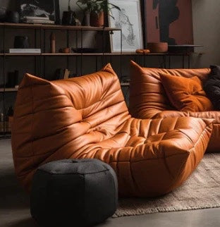 Single Seater Leather Seat/Bean Bag