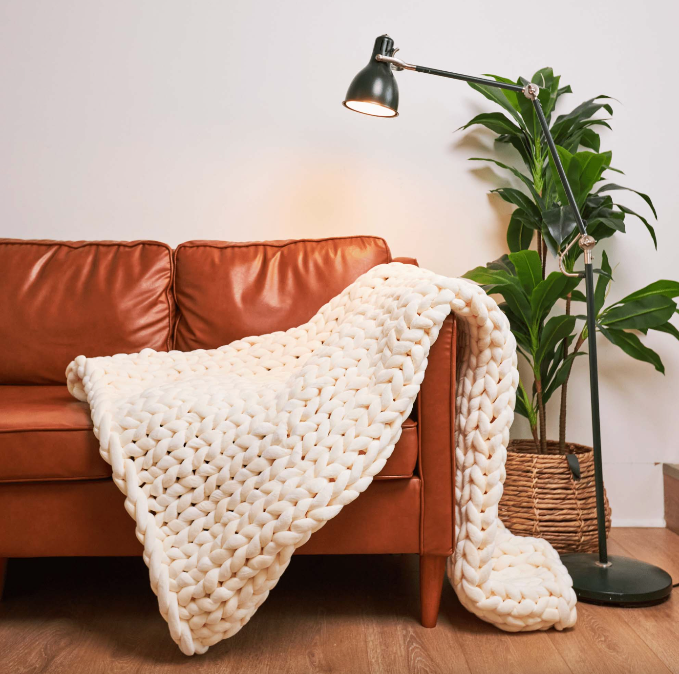 The Serenity Hand-Knit Weighted Blanket