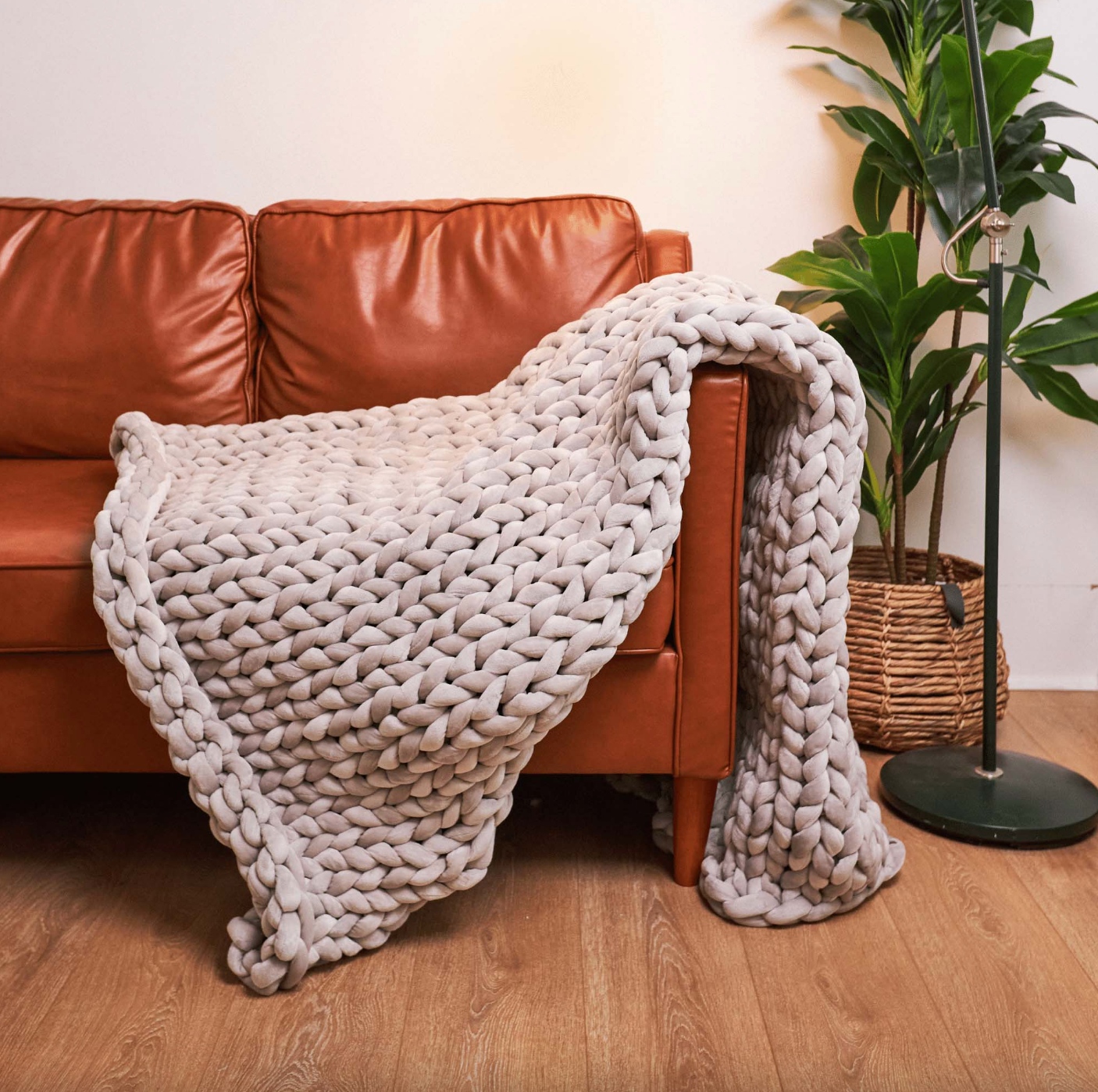 The Serenity Hand-Knit Weighted Blanket